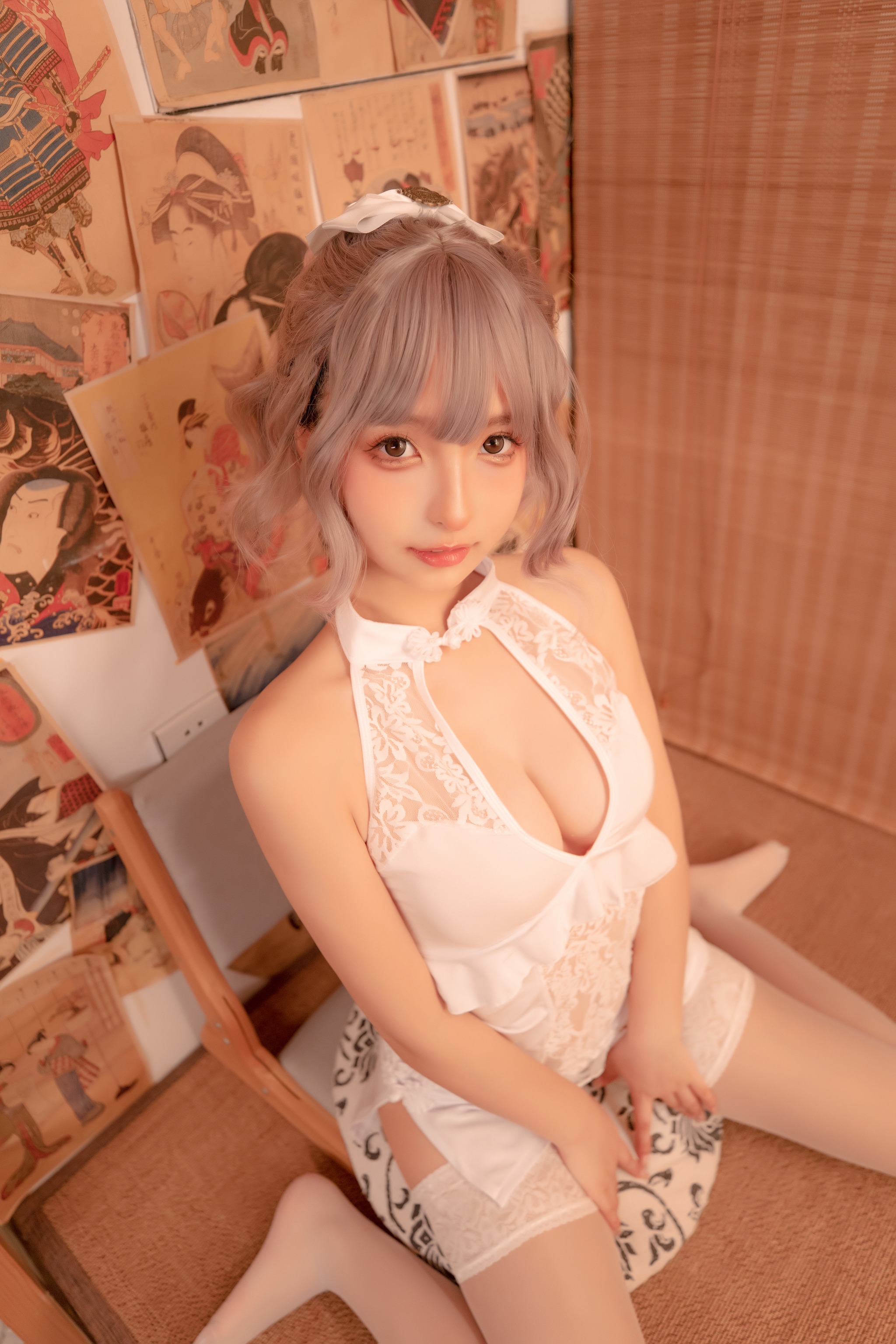 神楽坂真冬 - NO.099 白旗袍[75P]-XikXak